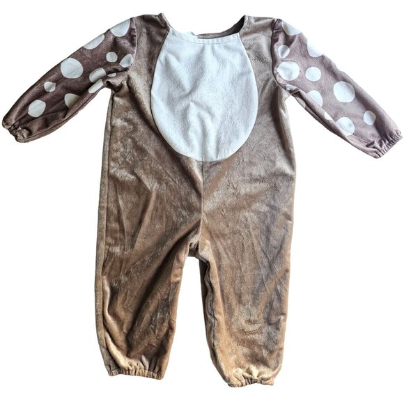 Baby Deer Costume JUMPSUIT ONLY 6-12 Months Super Soft Bodysuit Winter Halloween - Picture 1 of 4